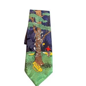 A. Rogers, golf novelty, theme 100 % silk funny Tie 57